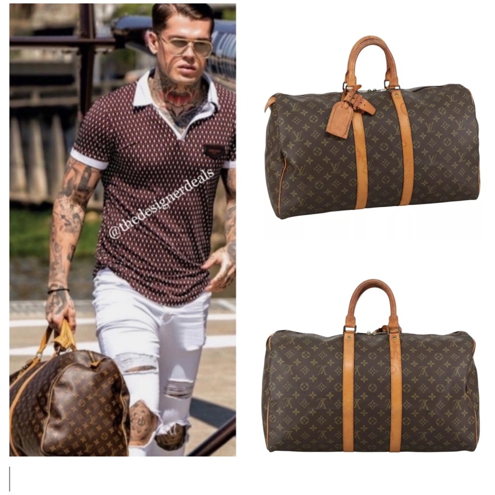 🔥🔥🔥Auth Louis Vuitton Keepall 45 Gym Duffel bag